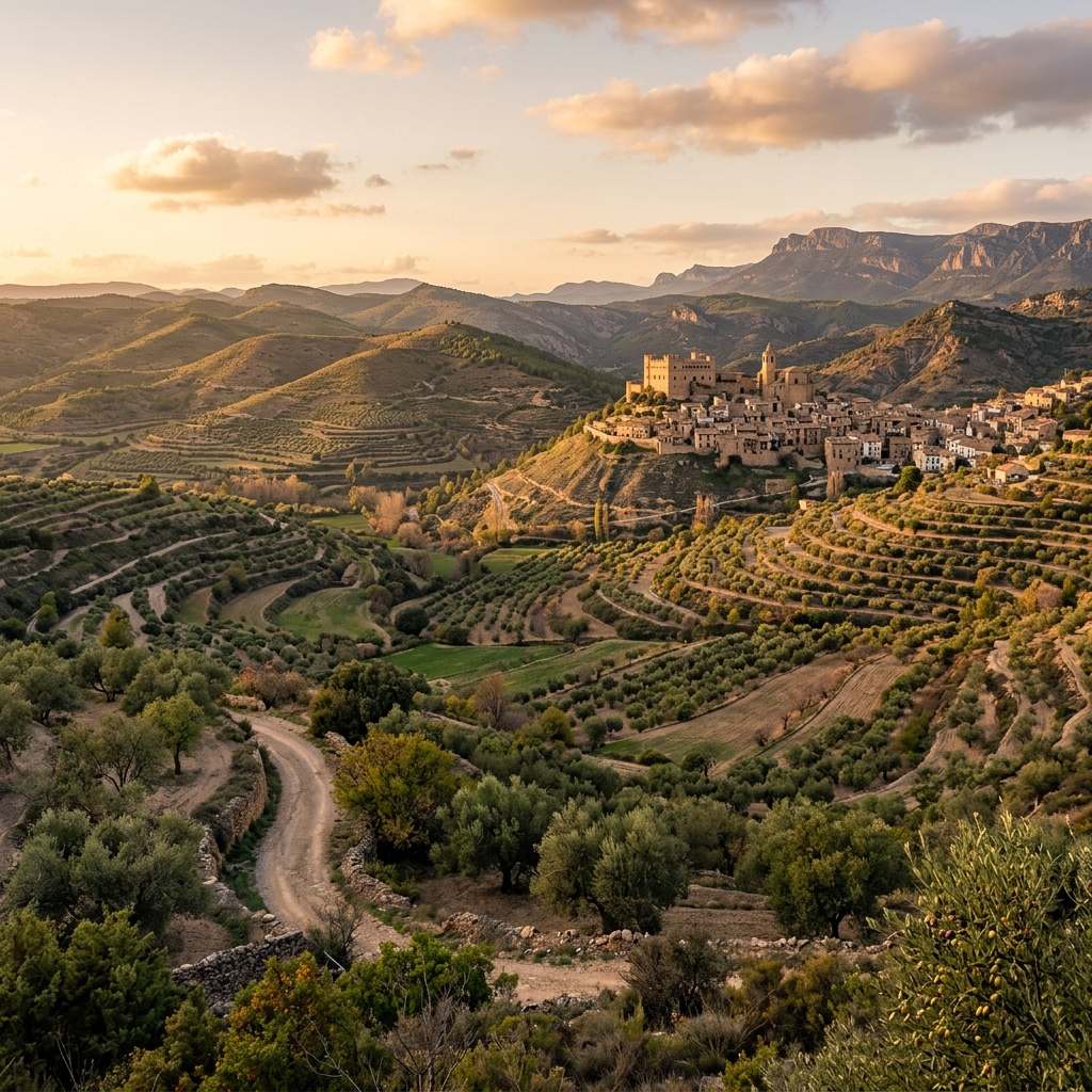 Paisaje de la comarca del Matarraña